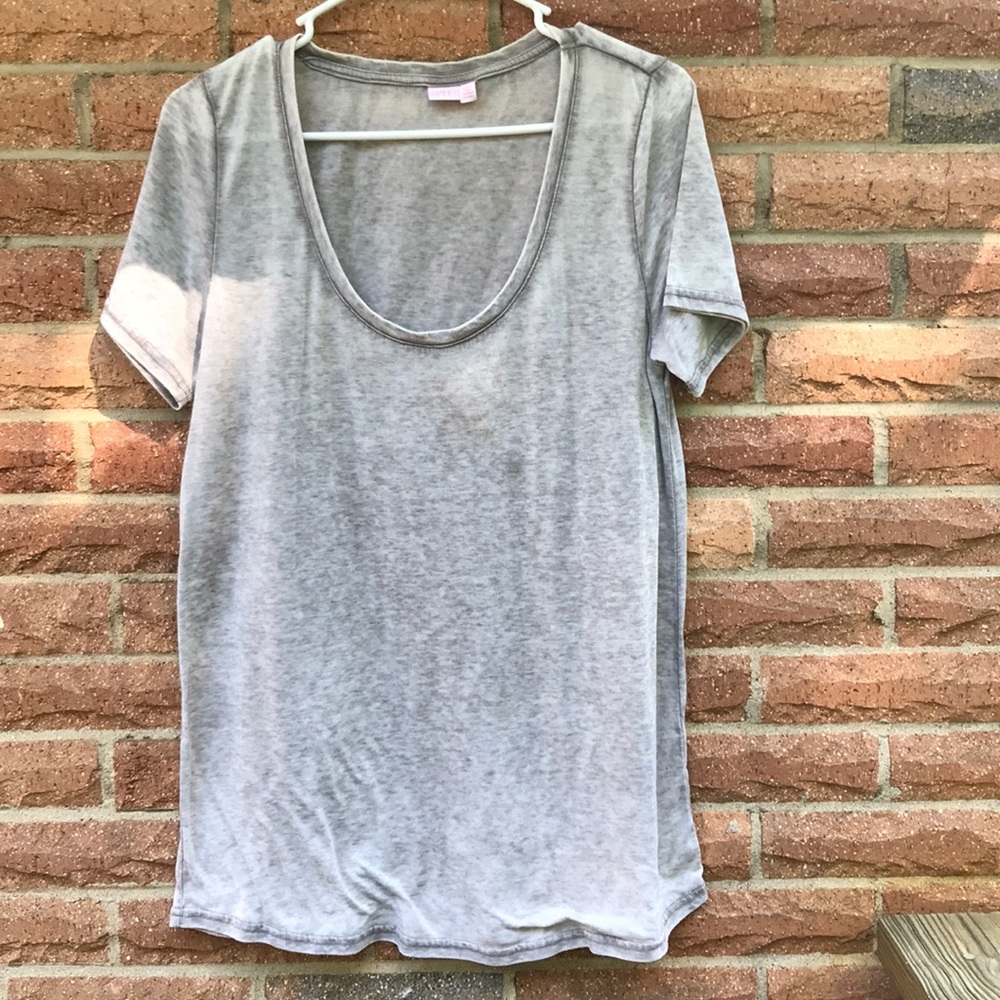 Grey comfy burnout t shirt